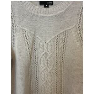 Aqua 100% cashmere light pink sweater